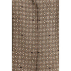 Max Mara Brown Silk Pattern Shirt - Zeiniez