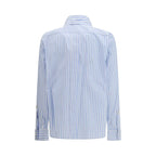 Max Mara Blue Cotton Pattern Shirt - Zeiniez