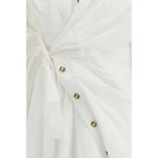 Zimmermann White Cotton Casual Dress - Zeiniez