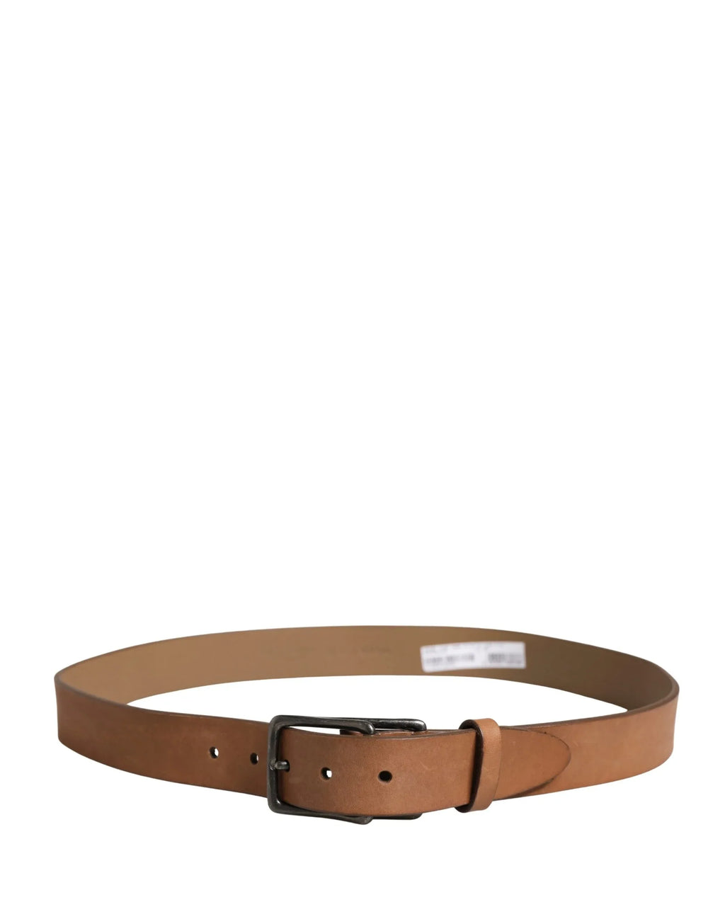 Dolce & Gabbana Men Brown Leather Classic Metal Buckle Belt - Zeiniez