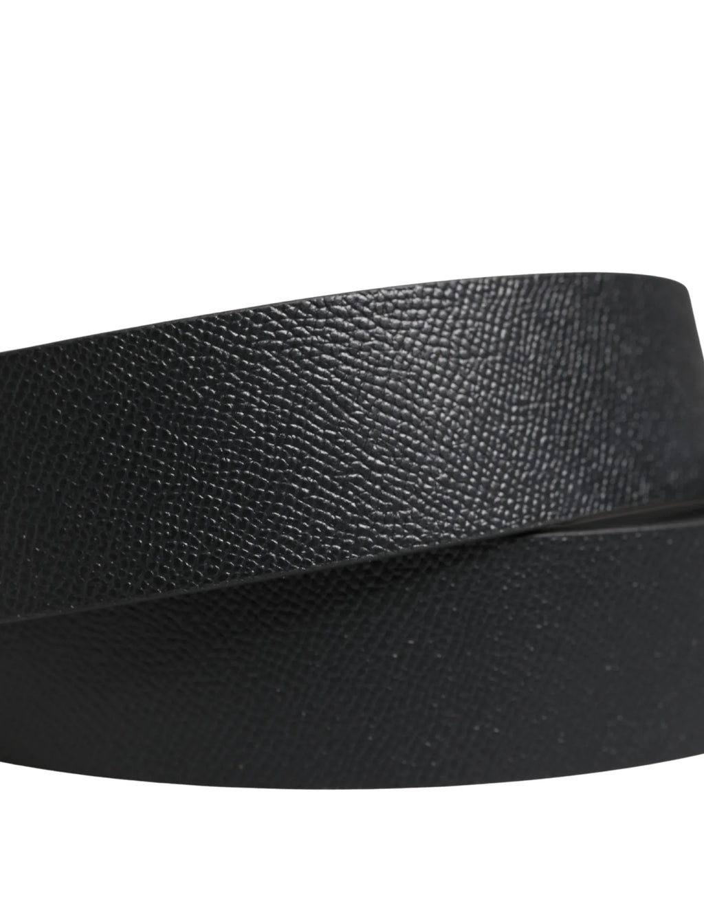 Dolce & Gabbana Men Black Classic Leather Metal Buckle Belt - Zeiniez
