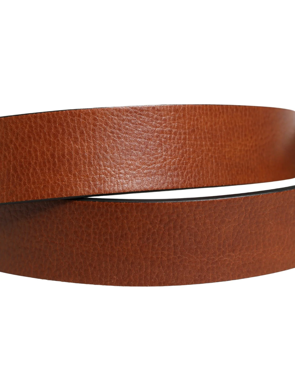 Dolce & Gabbana Men Brown Leather Classic Metal Buckle Belt - Zeiniez