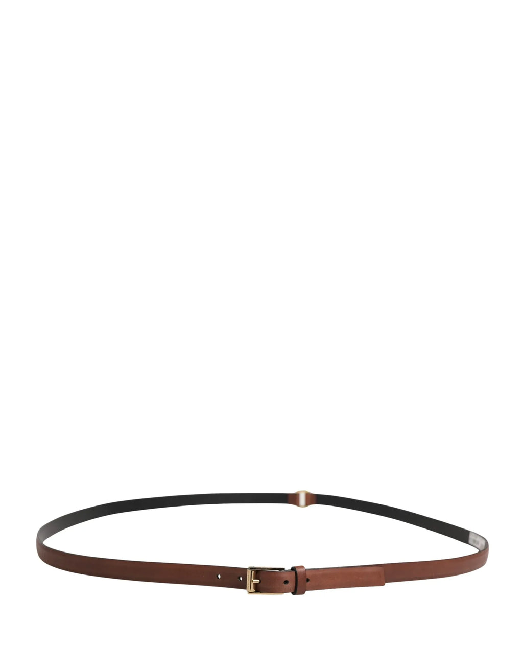 Dolce & Gabbana Men Brown Leather Classic Metal Buckle Belt - Zeiniez