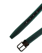 Dolce & Gabbana Men Green Lurex Polyester Metal Buckle Belt - Zeiniez