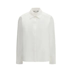 Max Mara White Cotton Dress Shirt - Zeiniez