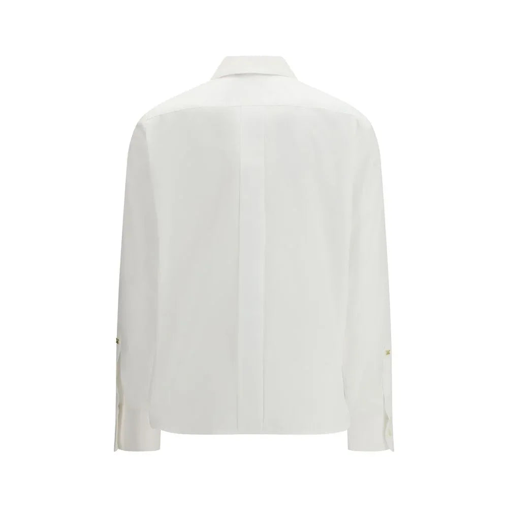 Max Mara White Cotton Dress Shirt - Zeiniez