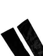 Dolce & Gabbana Black Viscose Satin Waist Women Cintura Belt - Zeiniez