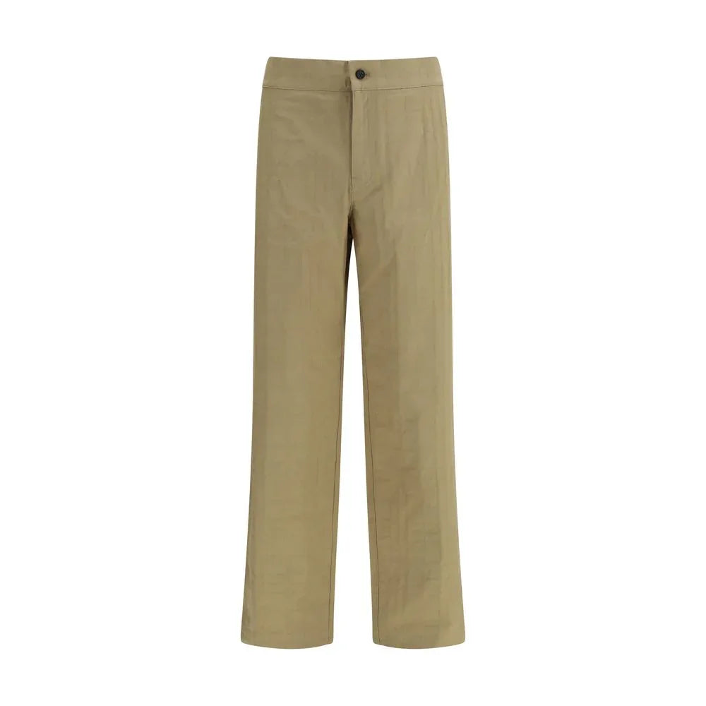 Burberry Beige Cotton Casual Pants - Zeiniez