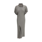 Rick Owens Gray Acetate Casual Dress - Zeiniez