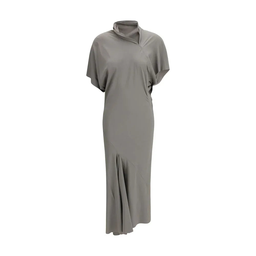 Rick Owens Gray Acetate Casual Dress - Zeiniez