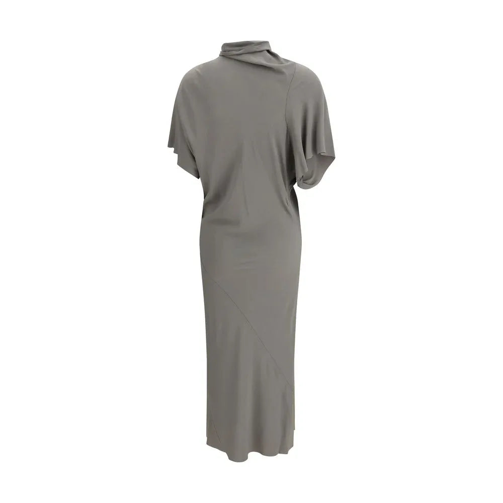 Rick Owens Gray Acetate Casual Dress - Zeiniez