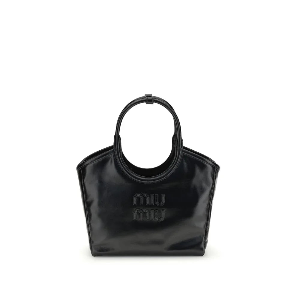Miu Miu Black Calf Leather Bos Taurus Handbag - Zeiniez