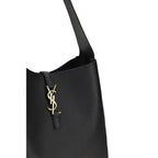 Saint Laurent Black Calf Leather Bos Taurus Shoulder Bag - Zeiniez