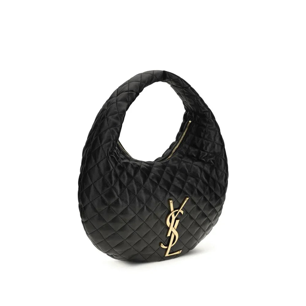 Saint Laurent Black Lamb Ovis Aries Aries Shoulder Bag - Zeiniez