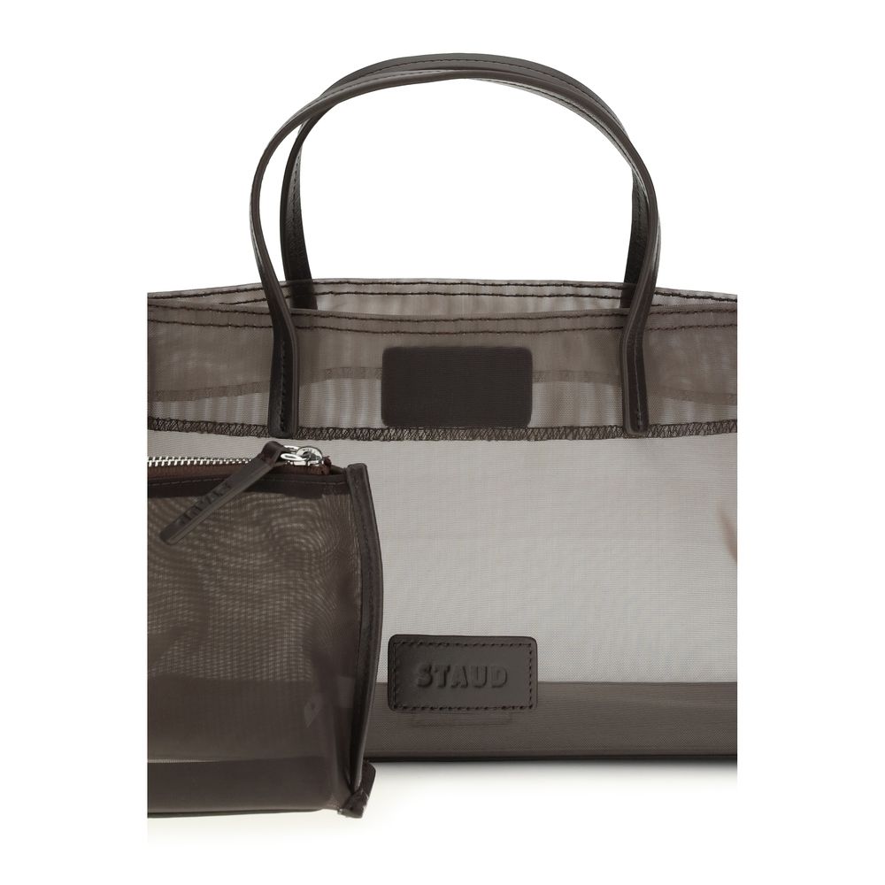 Staud Brown Nylon Handbag