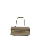 Moschino Beige Calf Leather Bos Taurus Shoulder Bag - Zeiniez