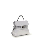 Moschino White Calf Leather Bos Taurus Handbag