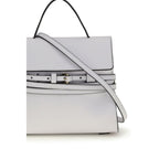 Moschino White Calf Leather Bos Taurus Handbag