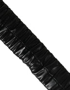 Dolce & Gabbana Black Leather Gold Heart Metal Buckle Belt - Zeiniez