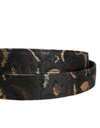 Dolce & Gabbana Multicolor Jacquard Silver Metal Buckle Belt - Zeiniez