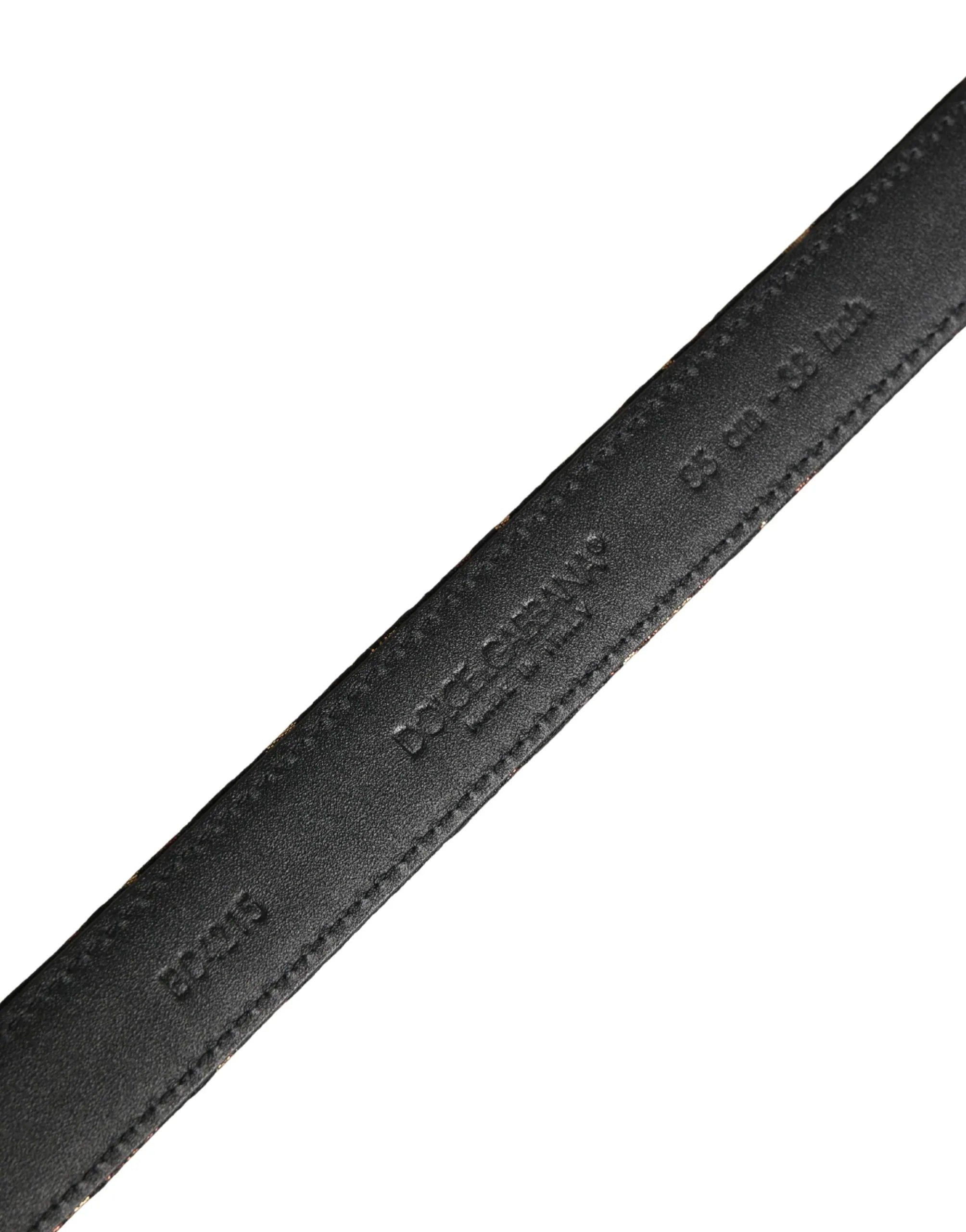 Dolce & Gabbana Multicolor Jacquard Silver Metal Buckle Belt - Zeiniez