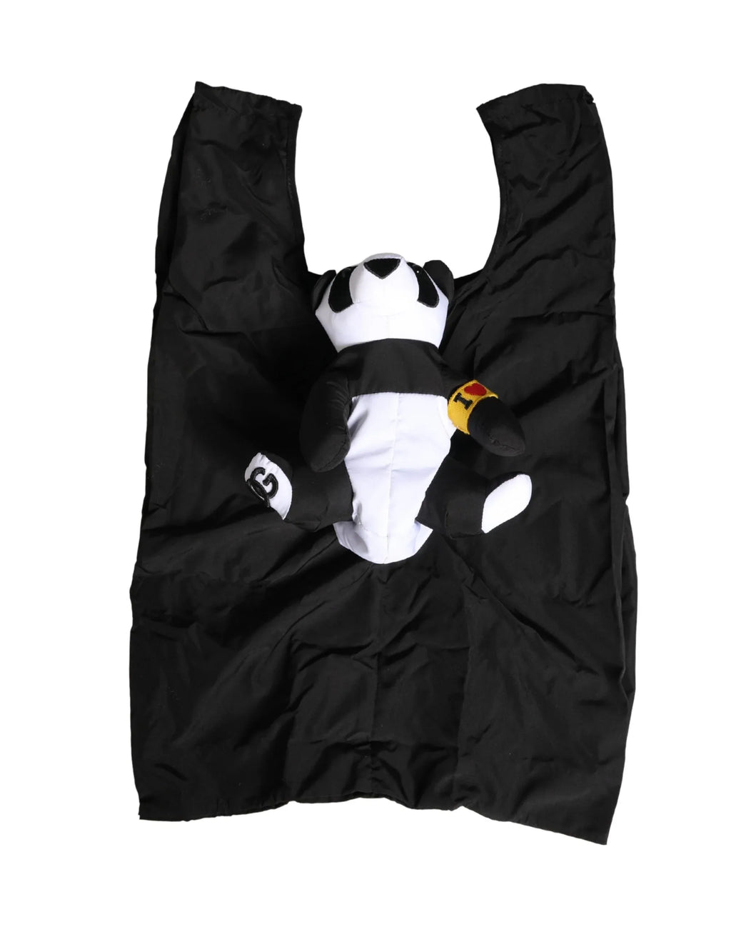 Dolce & Gabbana Men Black Polyester Panda Stuffed Ecobag Bag - Zeiniez