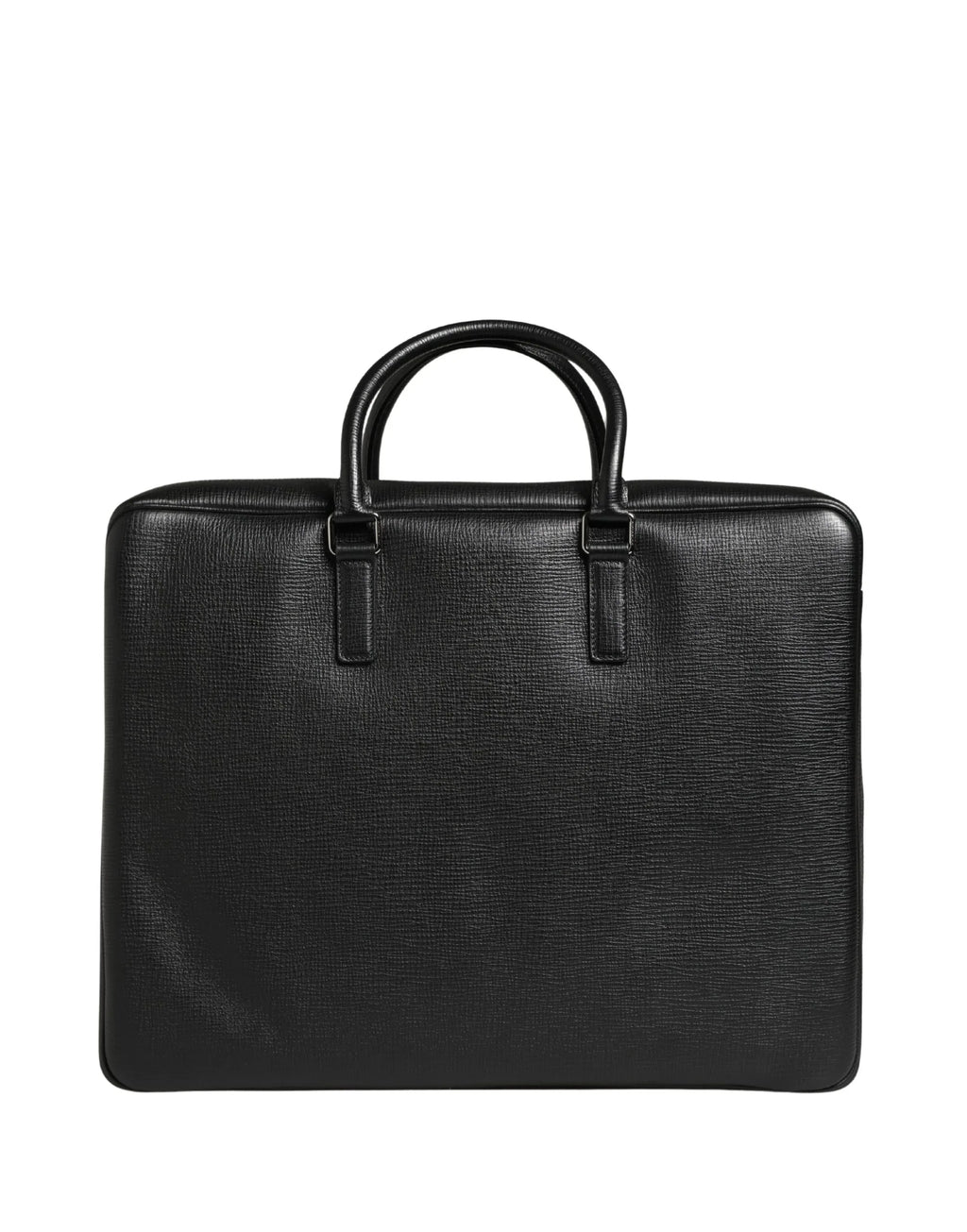 Dolce & Gabbana Black Car Man Applique Leather Weekender Borse Bag - Zeiniez