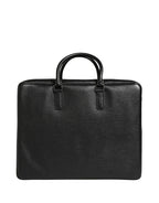 Dolce & Gabbana Black Car Man Applique Leather Weekender Borse Bag - Zeiniez