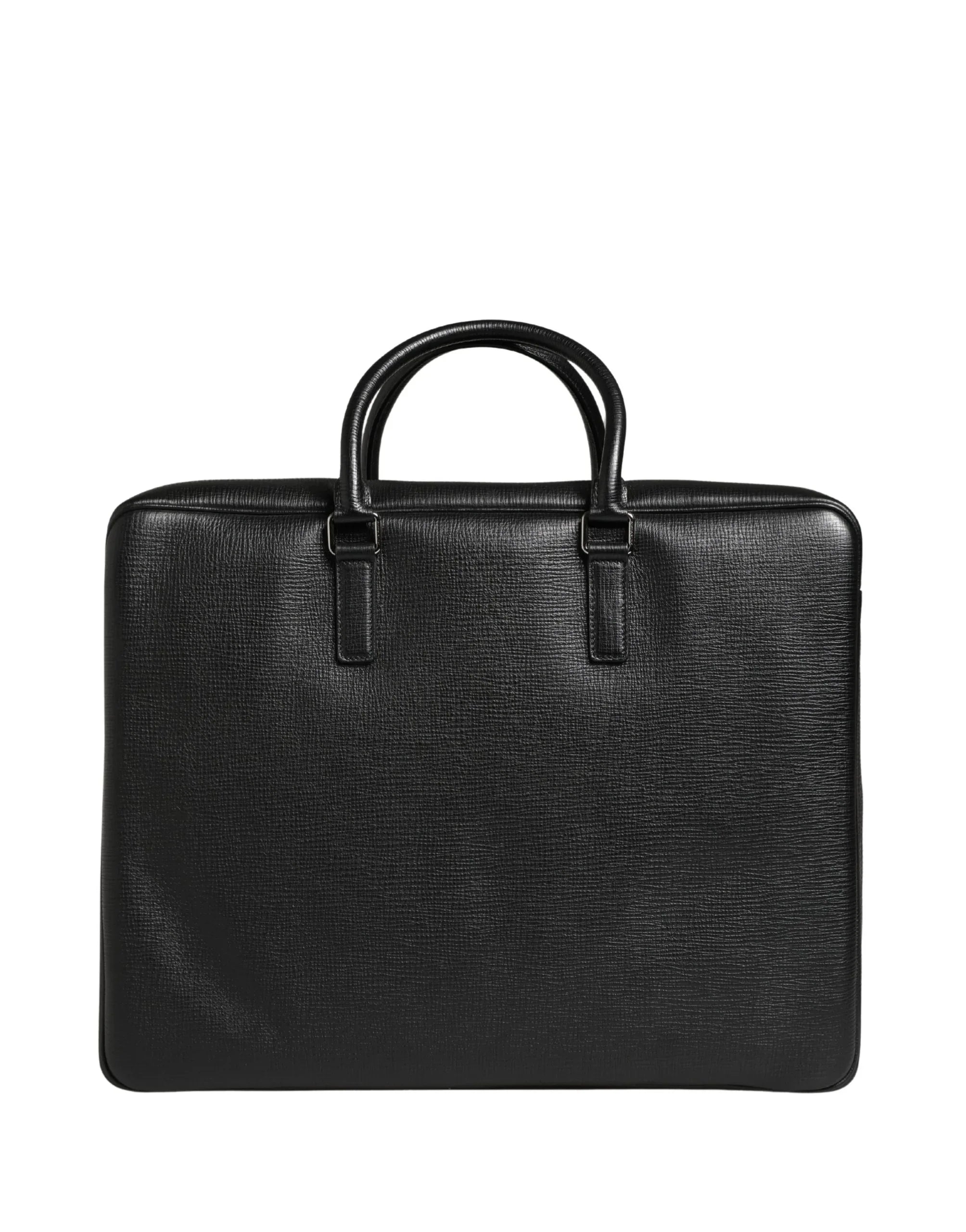 Dolce & Gabbana Black Car Man Applique Leather Weekender Borse Bag - Zeiniez