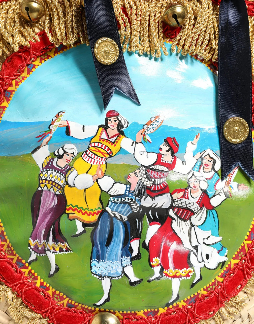 Dolce & Gabbana Multicolor Woven Straw Basket Embellished Sicily Bag - Zeiniez