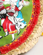 Dolce & Gabbana Multicolor Woven Straw Basket Embellished Sicily Bag - Zeiniez