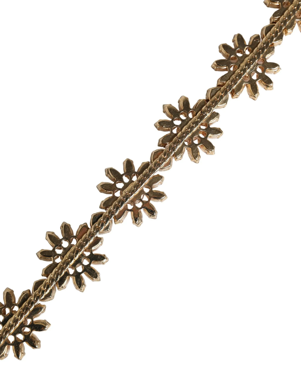 Dolce & Gabbana Red Leather Daisy Crystal Embellished Waist Belt - Zeiniez