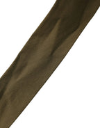 Ermanno Scervino Army Green Cotton Round Buckle Waist Belt - Zeiniez