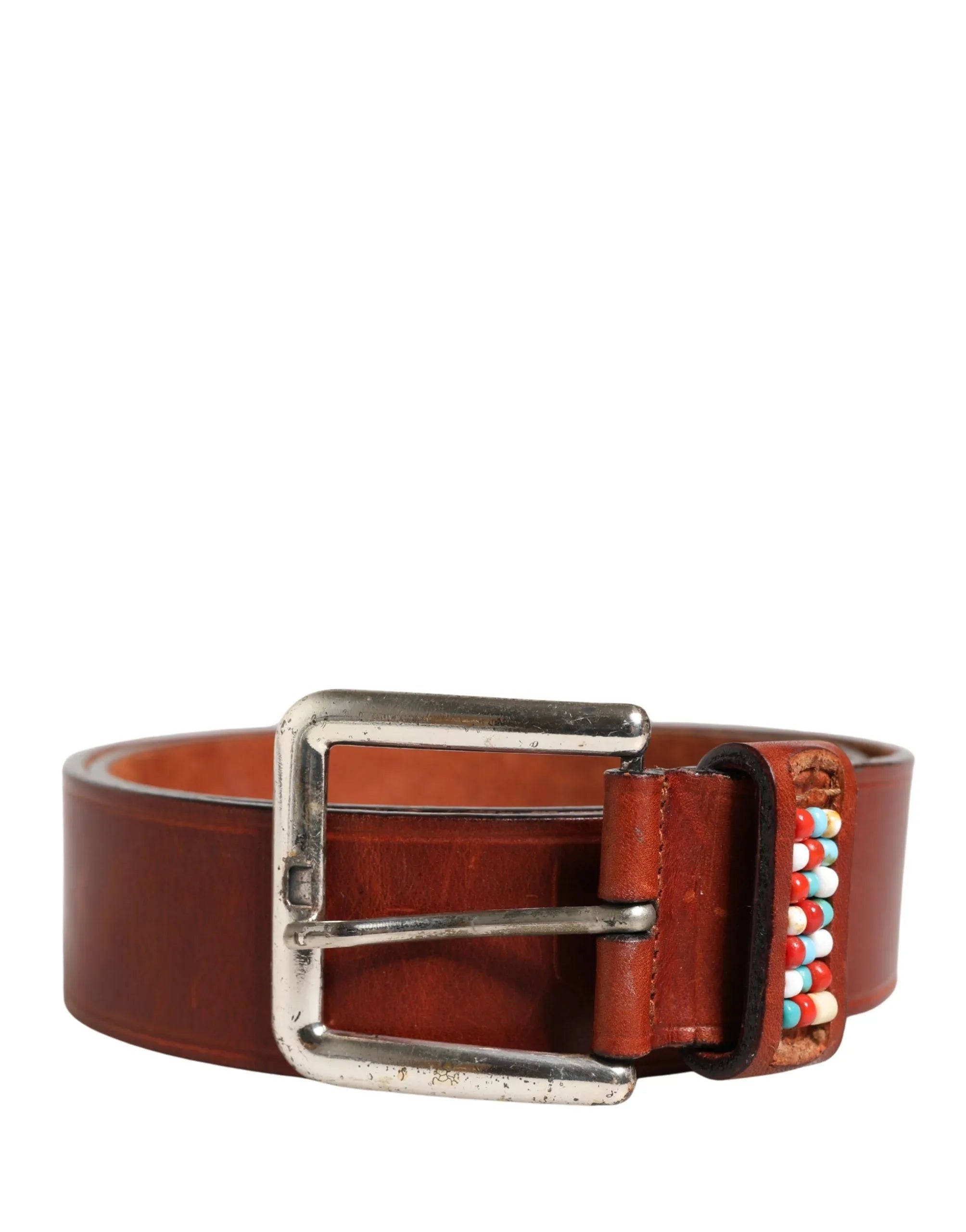 GF Ferre Bordeaux Wide Leather Waist Gold Silver Buckle Belt - Zeiniez