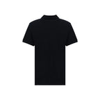 Ami Paris Black Cotton Polo Shirt - Zeiniez