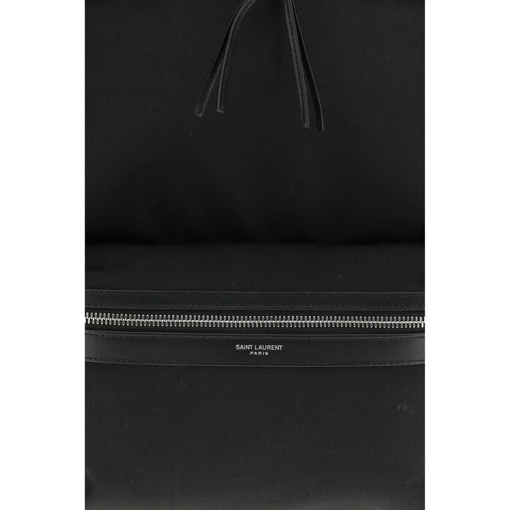 Saint Laurent Black Fabric Backpack - Zeiniez