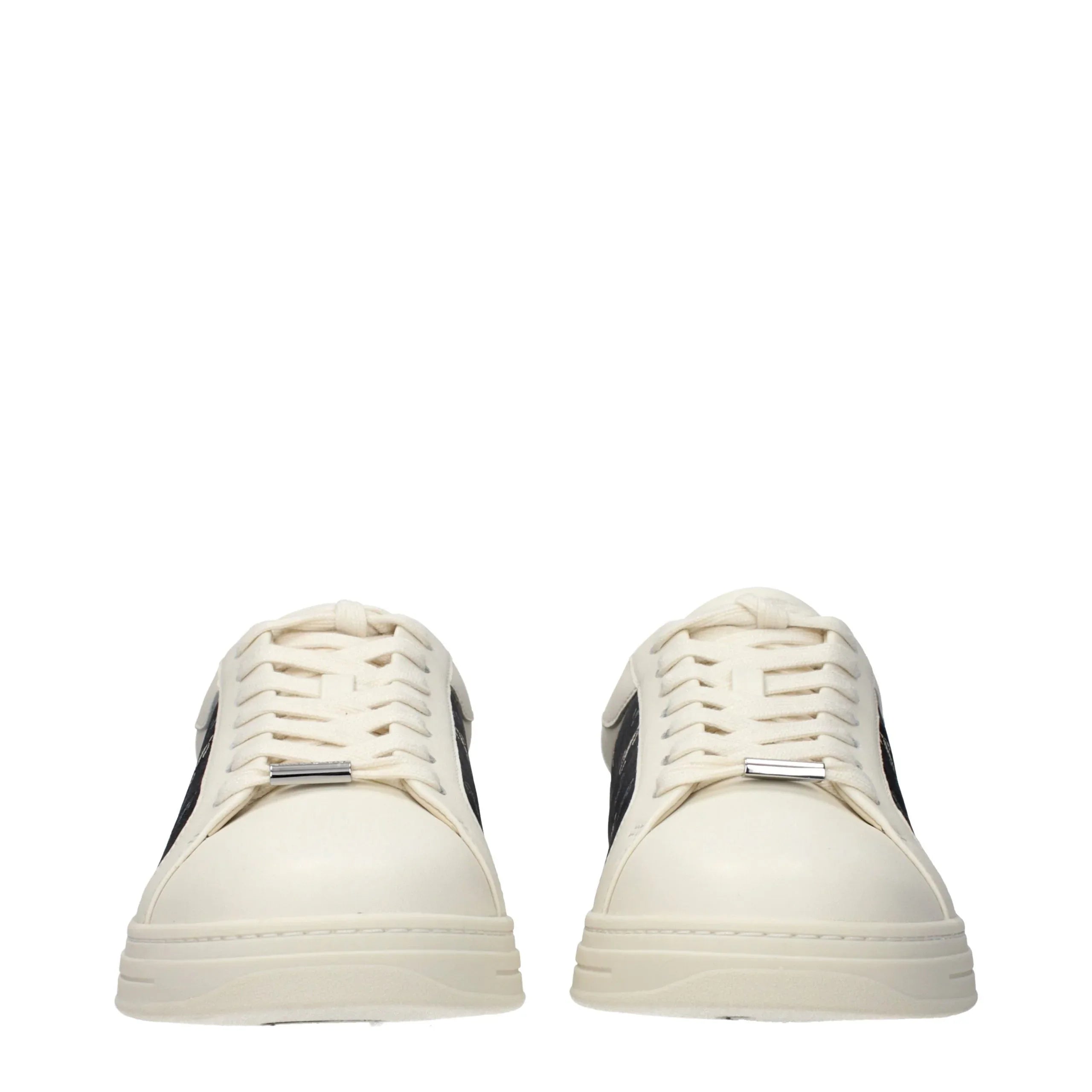 Jimmy Choo Beige Leather Low Top Sneakers - Zeiniez