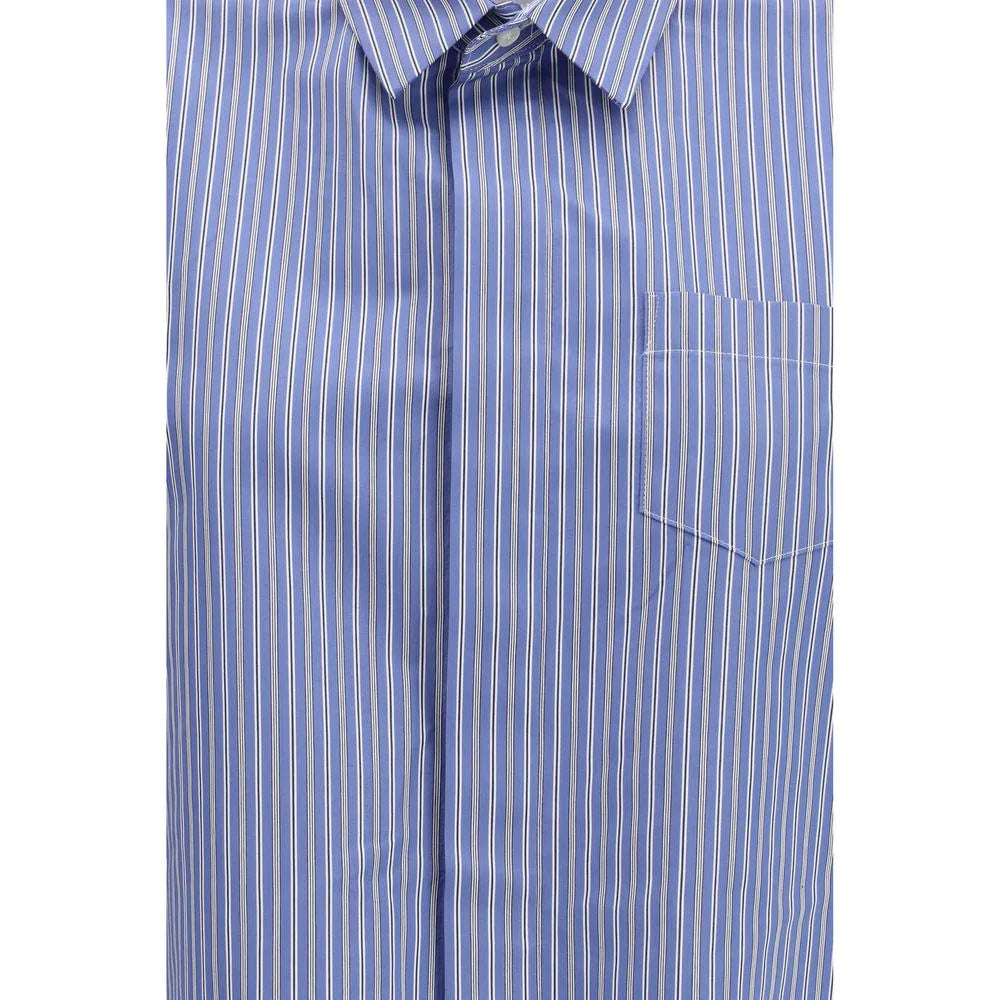 Sacai Blue Cotton Shortsleeve Shirt - Zeiniez