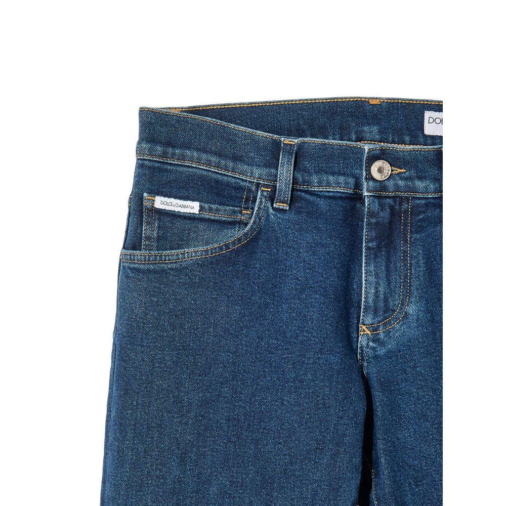 Dolce & Gabbana Blue Cotton Skinny Jeans - Zeiniez
