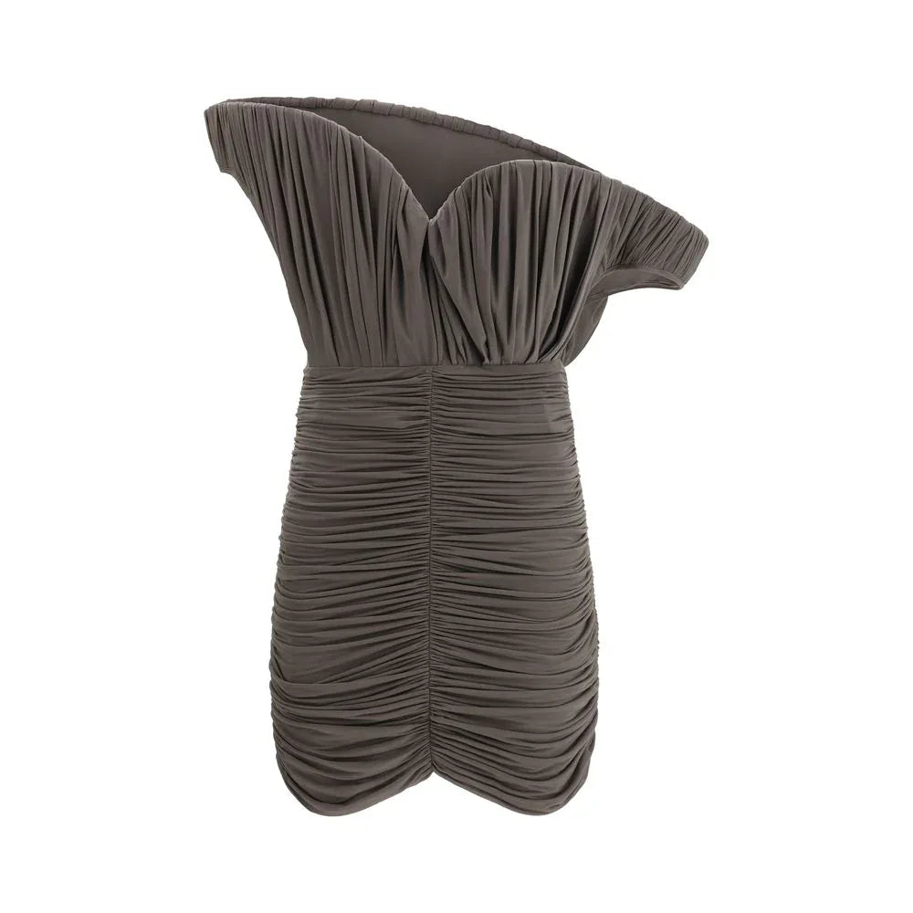 Magda Butrym Brown Copper Casual Dress - Zeiniez