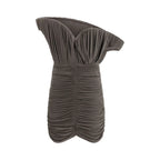 Magda Butrym Brown Copper Casual Dress - Zeiniez