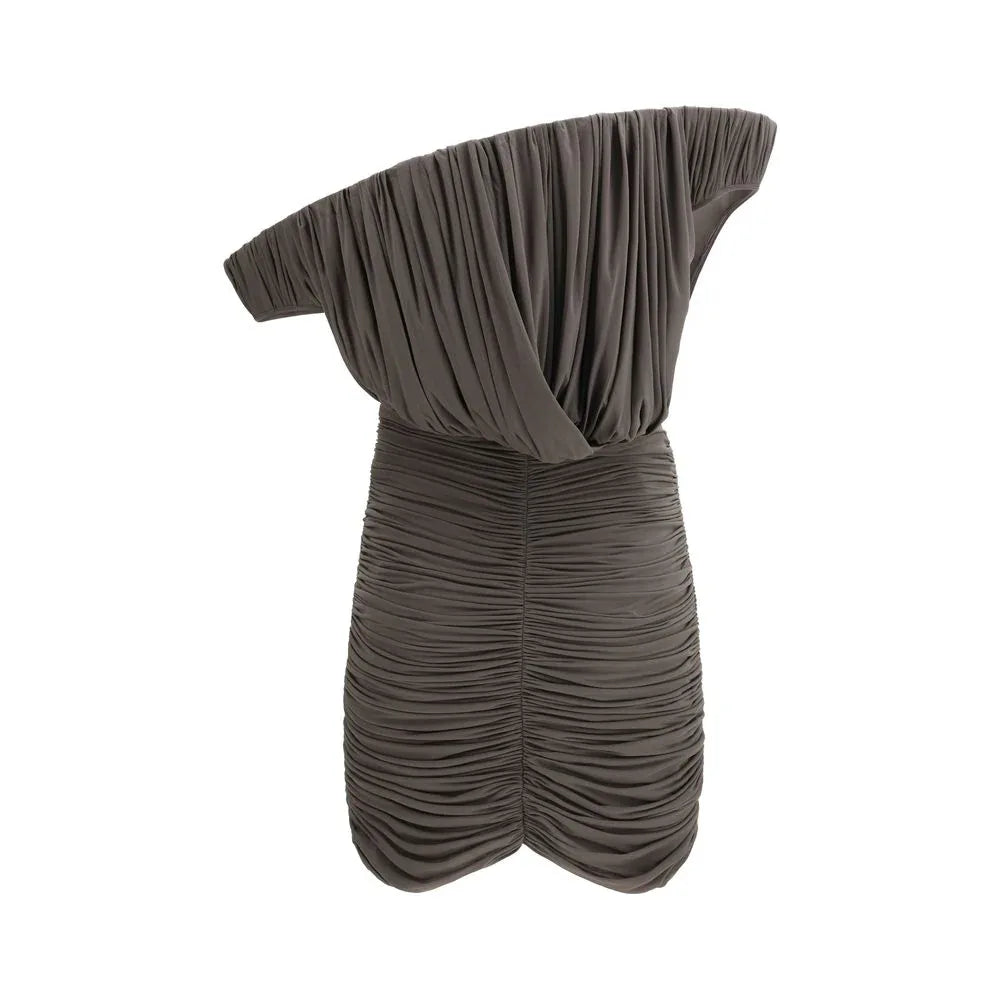 Magda Butrym Brown Copper Casual Dress - Zeiniez