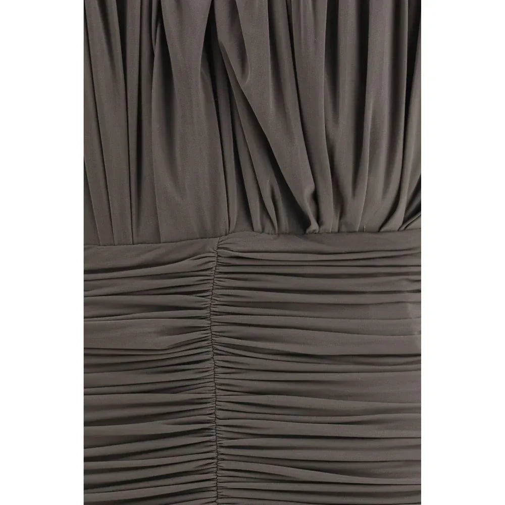 Magda Butrym Brown Copper Casual Dress - Zeiniez