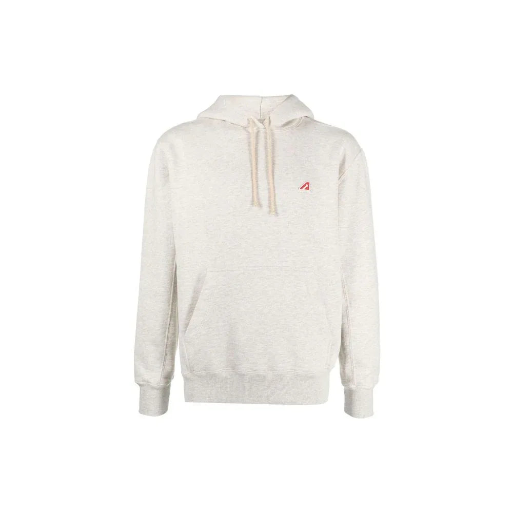 Autry Beige Cotton Hoodie - Zeiniez
