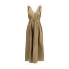 Brunello Cucinelli Beige Polyamide Casual Dress - Zeiniez