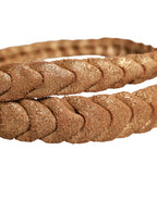 Ermanno Scervino Brown Leather Braided Metal Buckle Belt - Zeiniez