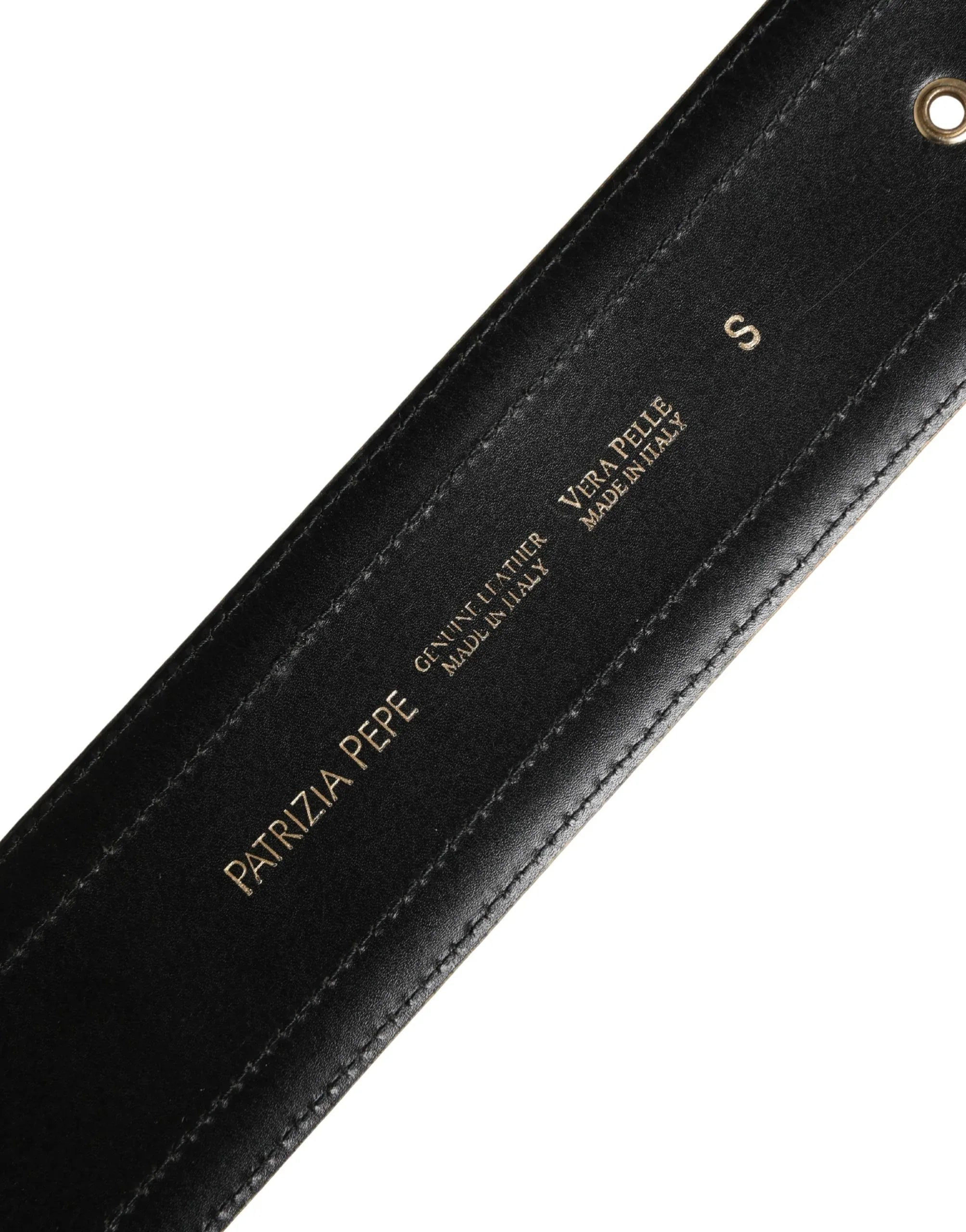 Patrizia Pepe Gray Genuine Leather Square Silver Metal Buckle Belt - Zeiniez