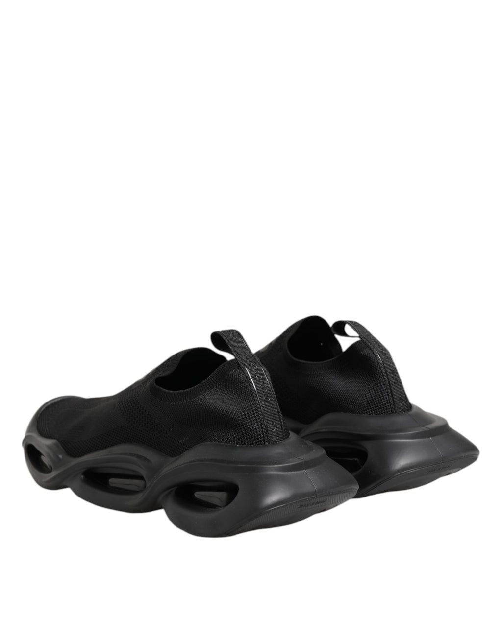 Dolce & Gabbana Black Slip On Wave Low Top Sneakers Shoes