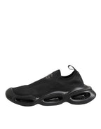 Dolce & Gabbana Black Slip On Wave Low Top Sneakers Shoes