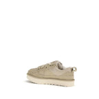 UGG Beige Calf Leather Bos Taurus Low Top Sneakers - Zeiniez